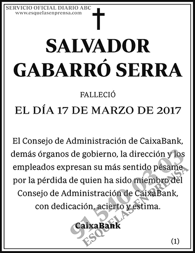 Salvador Gabarró Serra